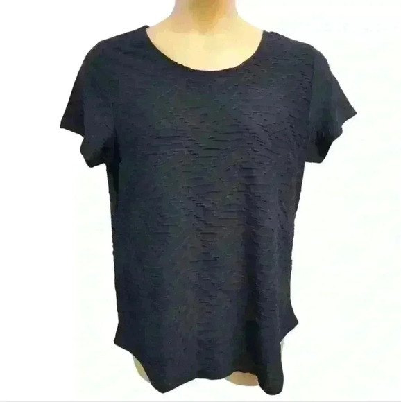 Women's Allison Daley Missy Deep Navy Ocean Blues Top Sz L $32 - Picture 1 of 8